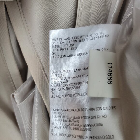 MICHAEL Michael Kors Double Breasted Trench Coat Classic Designer Outerwear - Picture 8 of 13